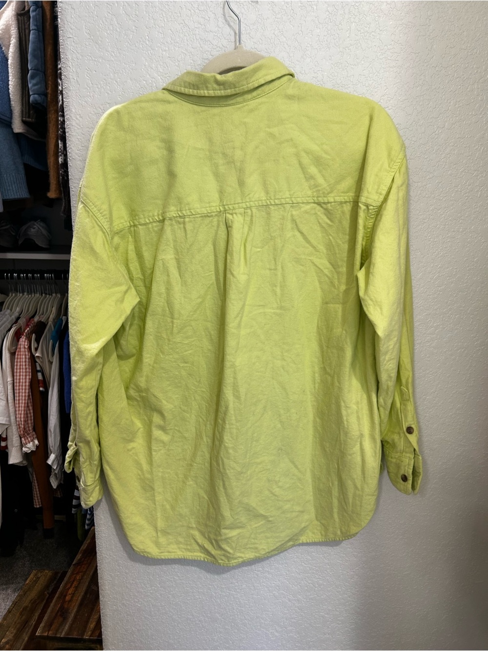 Universal Thread Lime Green Button-Down Shirt - Picture 4 of 7